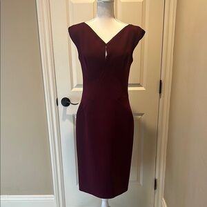 Zac Posen Midi Cap Sleeve Dresss